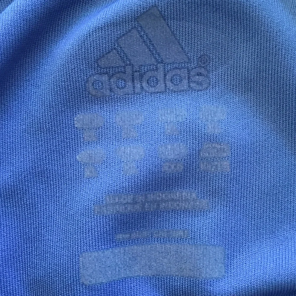 Adidas Men’s‎ Light Blue Athletic Jersey with Navy Accents Size XL